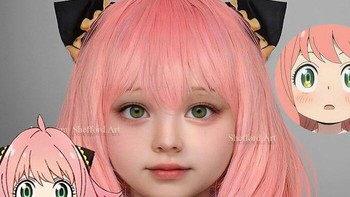 Nah kalau ini ceritanya anak mereka di Spy X Family, namanya Anya. Foto: (Dok. Bored Panda).