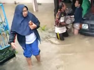 Wanita di Camba Maros Tewas Terjebak Banjir Dalam Rumah