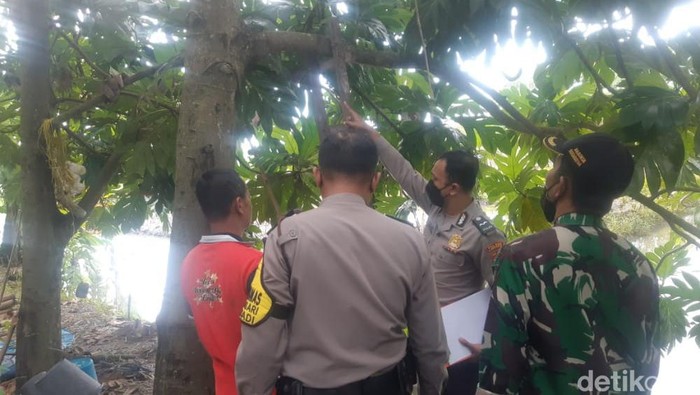 Lokasi bunuh diri mantan kades di Lamongan