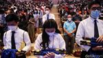 Suasana Khidmat Misa Malam Natal di GRII Kemayoran