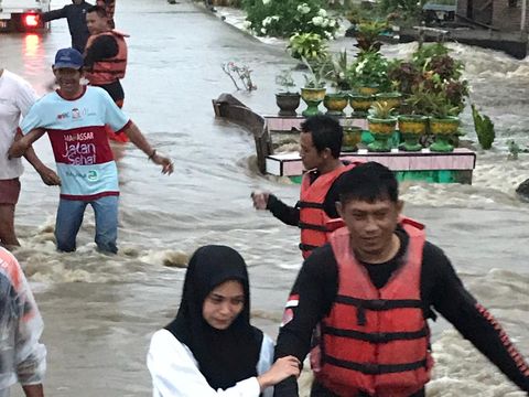 Sembilan desa dari 3 kecamatan di Soppeng terendam banjir.