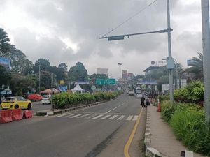 H-7 Lebaran, Lalin Puncak Bogor Ramai Lancar