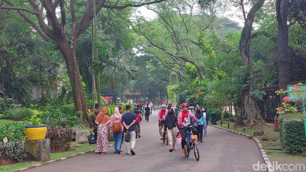 Situasi Ragunan Sabtu (24/12/2022) pagi.