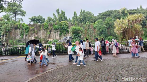 Situasi Ragunan Sabtu (24/12/2022) pagi.