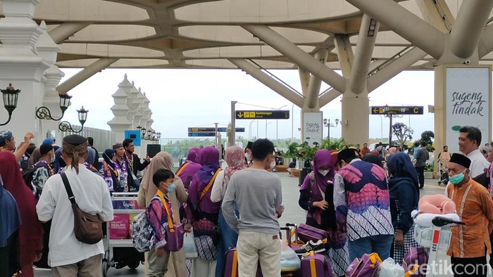 Suasana di bandara Yogyakarta International Airport (YIA), Kulon Progo, DIY, Sabtu (24/12/2022).