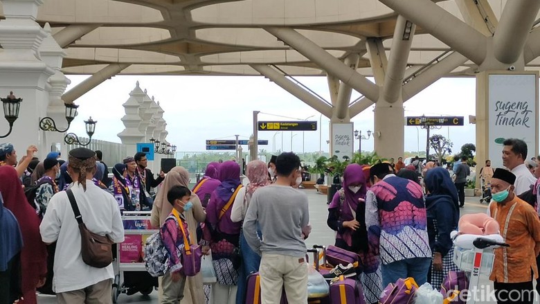 Suasana di bandara Yogyakarta International Airport (YIA), Kulon Progo, DIY, Sabtu (24/12/2022).