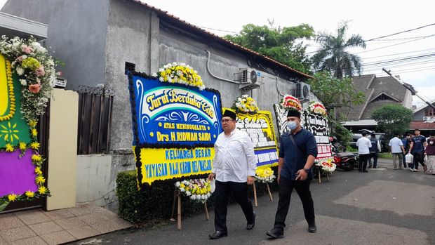 Heru Budi melayat ke rumah duka Ridwan Saidi