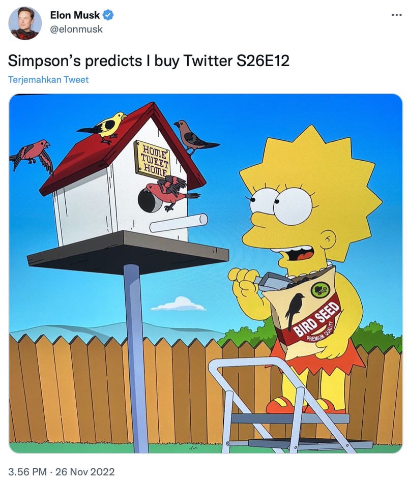 Elon Musk doyan bagi-bagi meme kocak