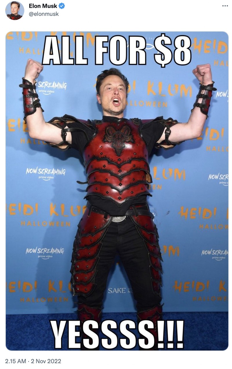 Elon Musk doyan bagi-bagi meme kocak