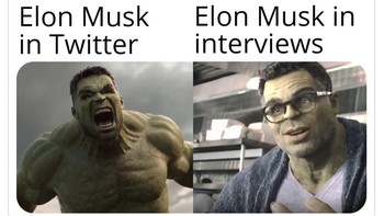 Meme narsis Musk lainnya. Foto: Twitter