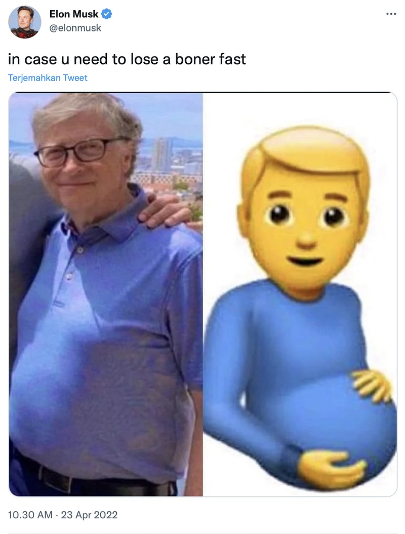 Elon Musk doyan bagi-bagi meme kocak