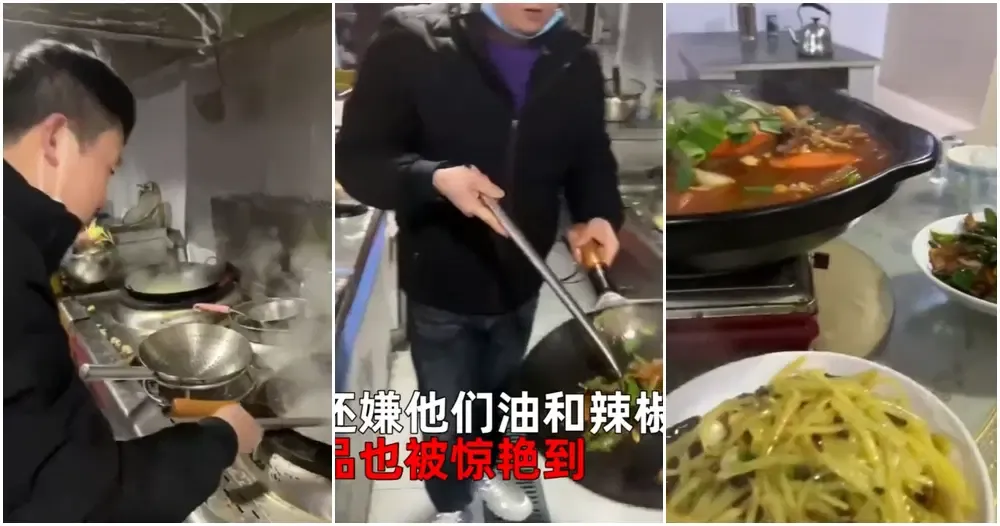 Pelanggan masak sendiri di dapur restoran