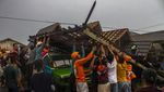 Rumah Roboh Gegara Angin Kencang di Banjarmasin