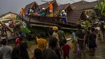 Rumah Roboh Gegara Angin Kencang di Banjarmasin