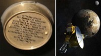 Abu manusia.Sebagian dari abu Clyde Tombaugh, orang yang menemukan Pluto, lepas landas dalam misi New Horizons NASA ke planet kerdil tersebut pada tahun 2006. Setelah melakukan perjalanan miliaran mil, Tombaugh memiliki perbedaan penerbangan luar angkasa post-mortem terpanjang. Pesawat itu melewati Pluto pada 2015 dan sekarang terbang ke Sabuk Kuiper. Tahun 2022, sisa-sisa Bernard Kutter yang dikremasi, mantan insinyur roket yang membantu mengembangkan pelindung panas tiup NASA (komponen ekonomis dan penting untuk menjaga astronot tetap hidup selama masuk kembali), terbang pada uji perangkat NASA tersebut pada bulan November.Foto: (Kansas University)