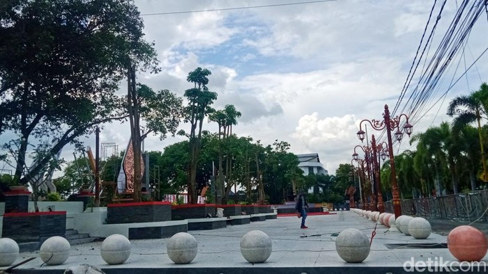 Alun-alun Klaten, Senin (26/12/2022).