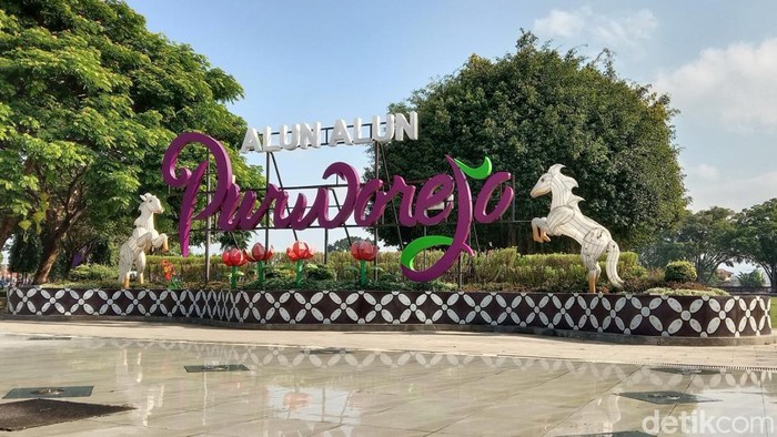 Alun-alun Purworejo, Senin (26/12/2022).