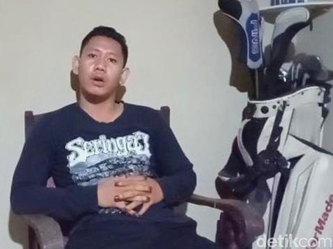 Anjas, pria yang viral usai pernikahannya batal pada H-1. (Prima Syahbana/detikSumut)