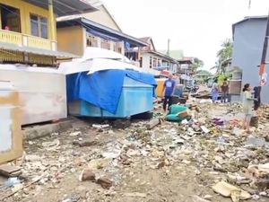 Update Banjir Rob di Majene: 7 Kecamatan Terdampak-266 Rumah Rusak
