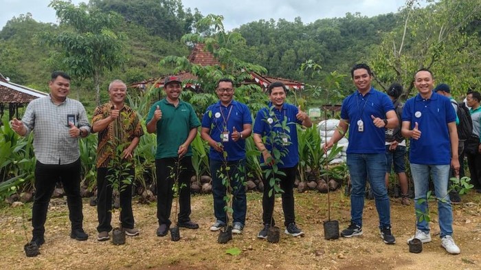 BRI Life melakukan gerakan peduli lindungan. Mereka menanam 500 bibit pohon kelapa hybrida dan 400  bibit pohon beringin di Gunung Kidul, Yogyakarta.