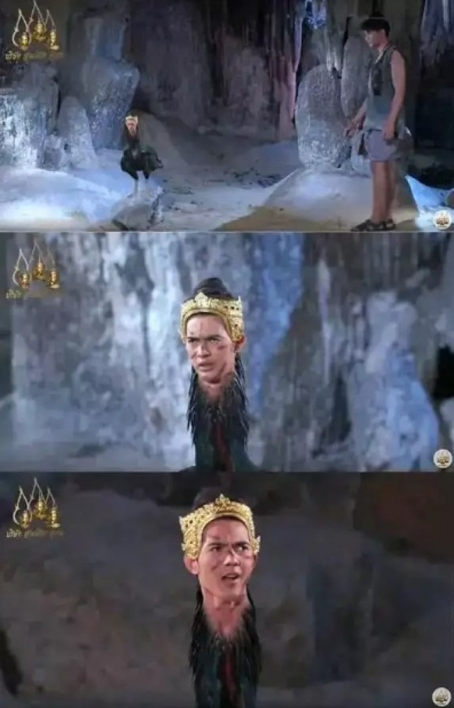 Kalau yang ini giliran siluman ayam beraksi. Dijamin yang nonton justru jadi semakin pengin ngakak sampai bengek melihatnya. Foto: Instagram/Twitter/1cak.com