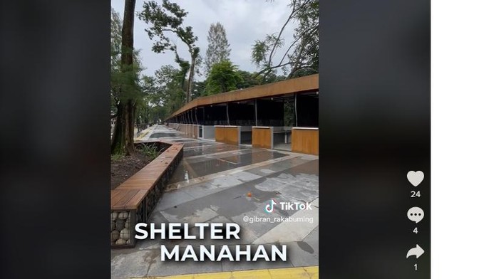 Gibran pamer wajah baru Shelter Manahan di Tiktok.