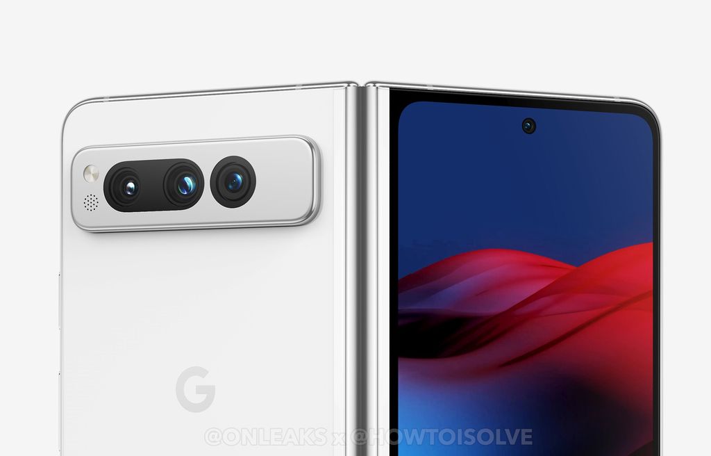 Ilustrasi desain Google Pixel Fold