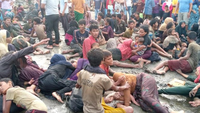 Pengungsi Rohingya yang terdampar di Pidie, Aceh