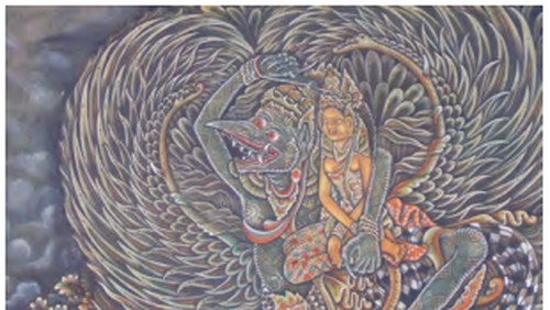 Contoh seni lukis Bali.