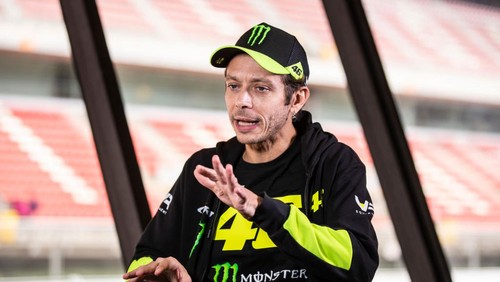 The italian driver of Audi Team WRT Valentino Rossi attends a press conference during the Fanatec GT World Challenge Europe at Circuit de Barcelona Catalunya on September 30, 2022 in Barcelona, Spain. (Photo by Xavier Bonilla/NurPhoto via Getty Images)