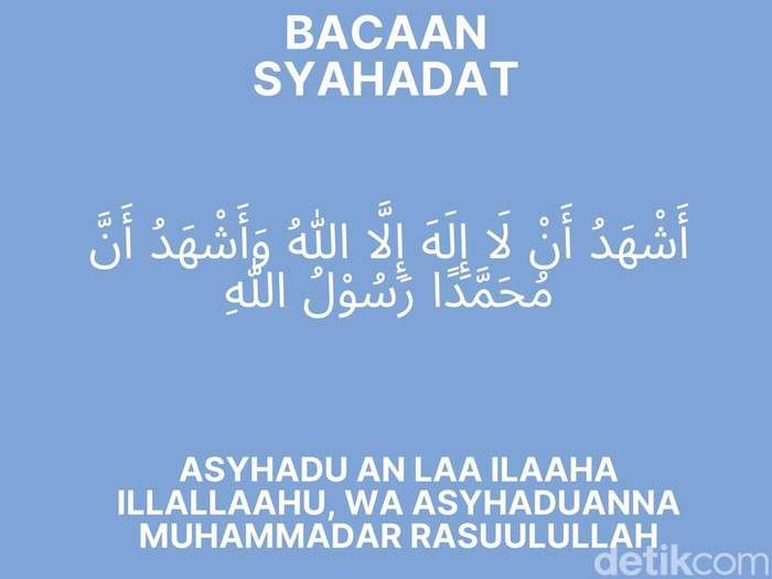 Bacaan Syahadat Arab dan Latin Bacaan Syahadat Arab dan Latin