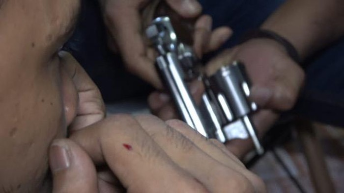 Begal menggunakan pistol di Padang ditangkap. (Jeka Kampai/detikSumut)