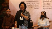 Nafsiah memberikan penjelasan terkait kasus penularan HIV di Indonesia.