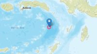 Gempa Bumi Terkini M 6,0 Guncang Maluku Tenggara, Berpusat Di Laut