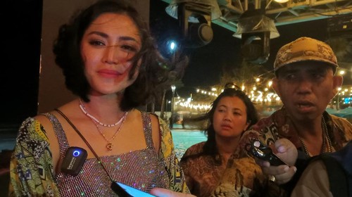 Jessica Iskandar saat ditemui di Atlas Beach Canggu, Senin (26/12/2022) malam.