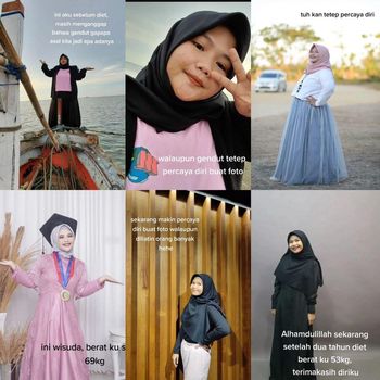 Kisah Anisah Nurul Izzah yang bercerita tentang pengalamannya menurunkan berat badan dari 100 kg menjadi 53 kg viral di media sosial.