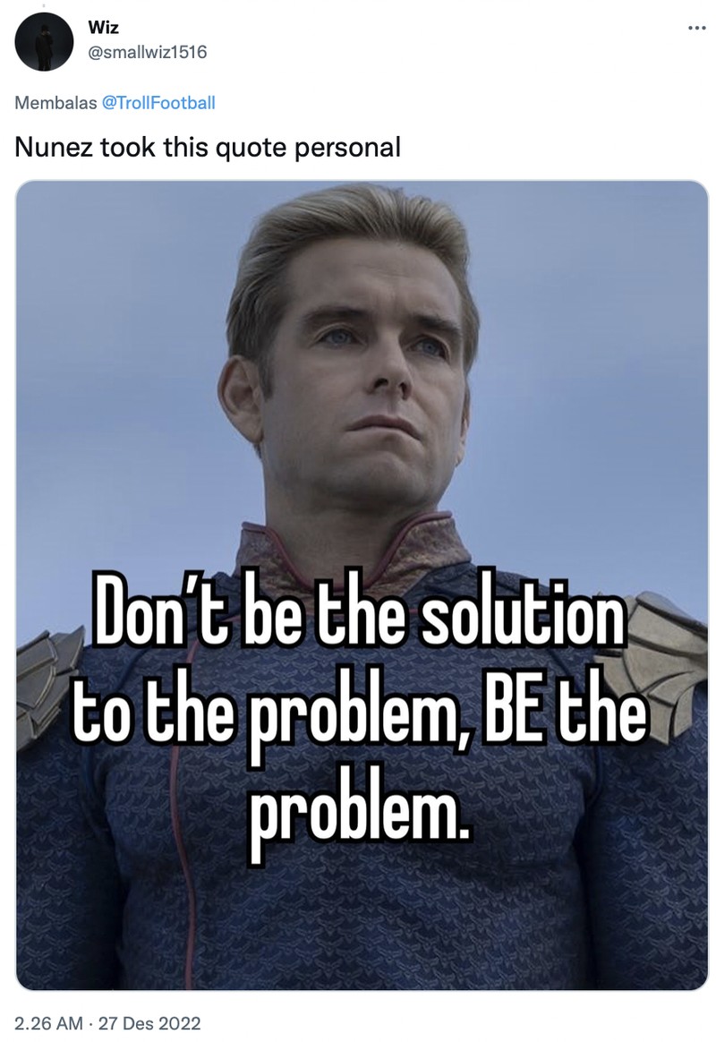 Darwin Nunez kembali jadi sorotan karena kembali gagal mencetak gol dari banyaknya peluang yang dimiliknya.