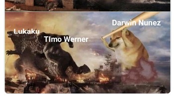 Rupanya ada penerus Timo Werner dan Lukaku yang buang-buang peluang emas cetak gol, yaitu Darwin Nunez. Foto: Twitter