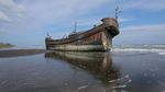 Penampakan Perahu yang Bawa Pengungsi Rohingya di Aceh