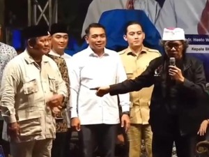 Gerindra Jatim Cerita Gayengnya Prabowo Saat Bertemu Cak Nun