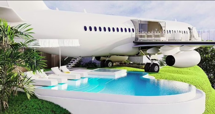 Private Jet Villa by Hanging Gardens Air di Bali