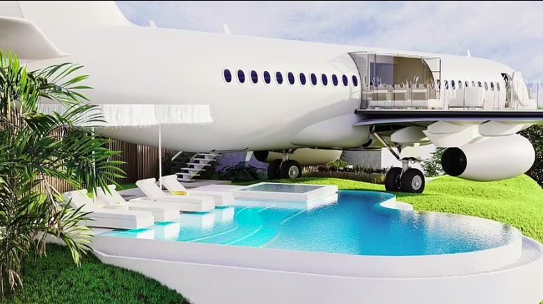 Private Jet Villa by Hanging Gardens Air di Bali
