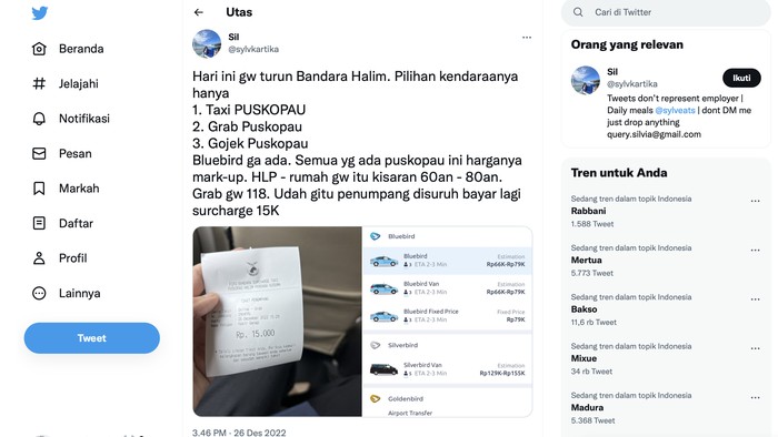 Taksi mahal di Bandara Halim Perdanakusuma