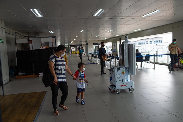Uji Coba ROPI di Stasiun MRT Jakarta