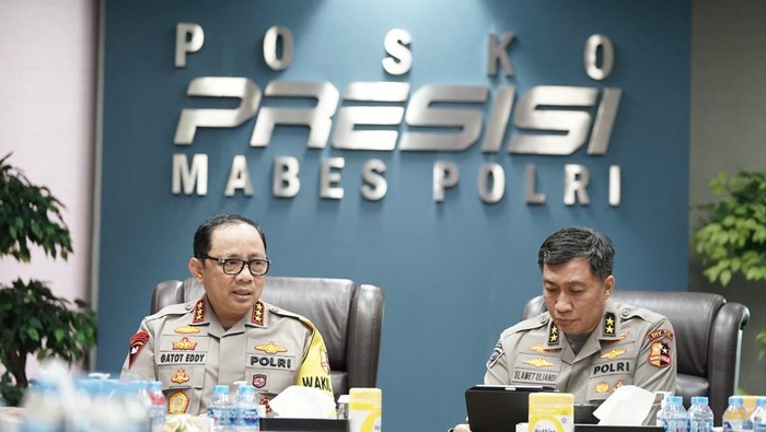 Wakapolri Komjen Gatot Eddy dan Kaposko Presisi Polri Irjen Slamet Uliandi