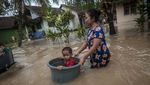 4 Kecamatan di Pandeglang Terendam Banjir Gegara Cuaca Buruk
