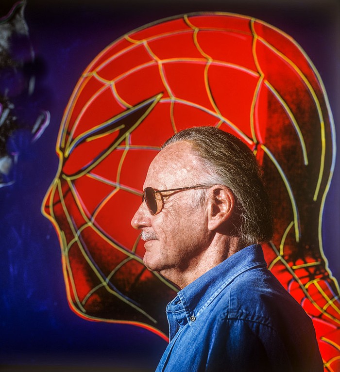 Stan Lee is an American comic book writer, editor, publisher, media producer, television host, actor, president and chairman of Marvel Comics. (Photo by Evan Hurd/Corbis via Getty Images)