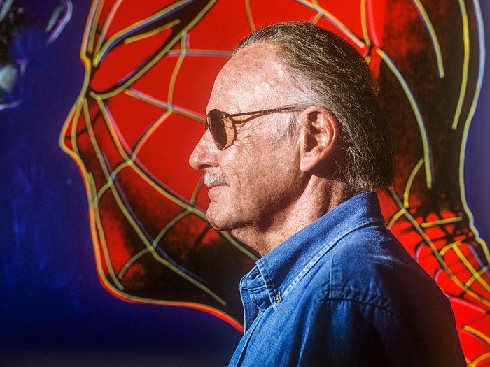 600007620 Stan Lee is an American comic book writer, editor, publisher, media producer, television host, actor, president and chairman of Marvel Comics. (Photo by Evan Hurd/Corbis via Getty Images)