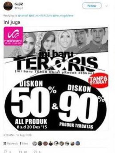 Brand hijab dan busana muslim, Rabbani membuat tagline yang menjadi kontroversi. Brand hijab dan busana muslim, Rabbani membuat tagline yang menjadi kontroversi.