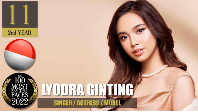 Penyanyi Lyodra Ginting disebutkan TC Candler dalam unggahannya di YouTube berada di urutan ke-11 dari daftar 100 MOST BEAUTIFUL FACES. Posisi pertama dalam daftar tersebut adalah model Victoria’s Secret, Jasmine Tookes. Foto: Dok. Getty Images, Instagram, TC Candler